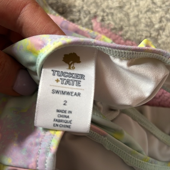 Tucker + Tate ruffle tie-dye one piece swimsuit - Picture 6 of 6